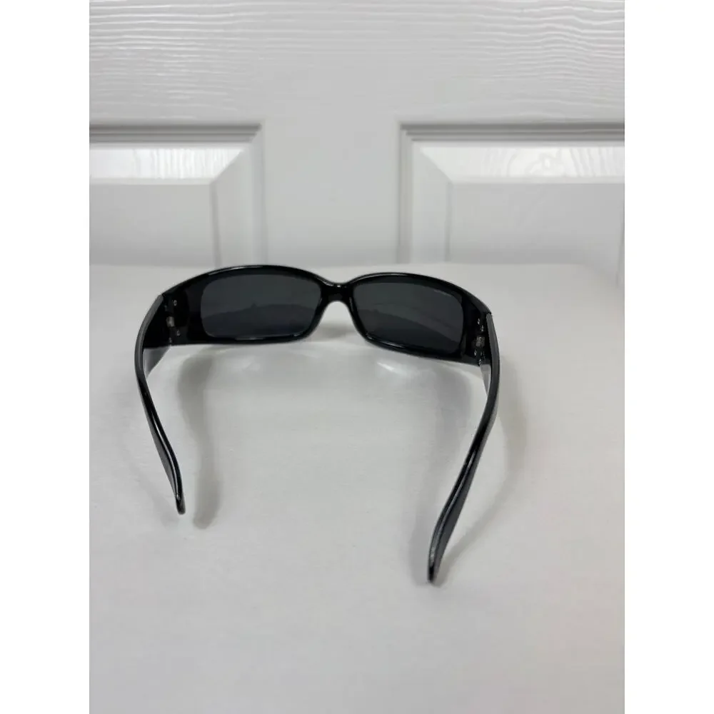 Versace Sunglasses Black Silvercoin Medusa Swarovski Crystals